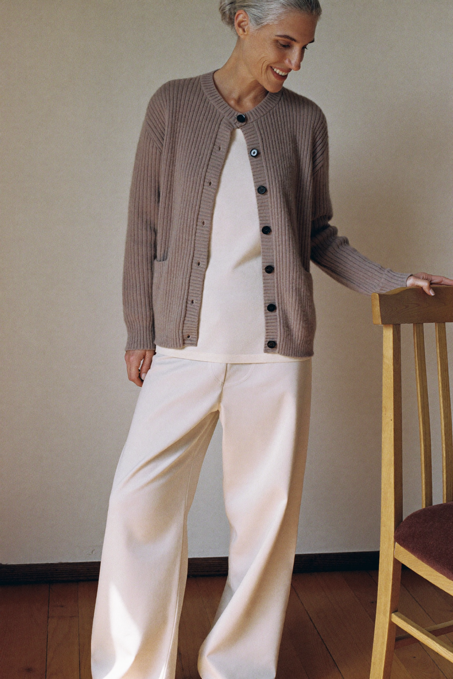 Cardigan zu Creme